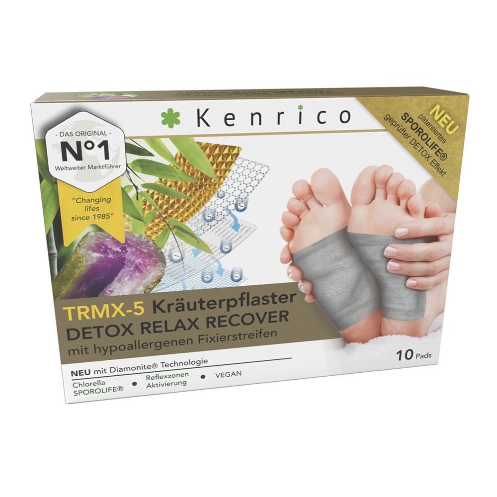 KENRICO Pansements aux herbes TRMX-5 DETOX 10 pièces