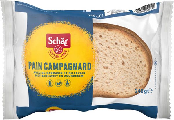 Schär Pain campagnard tranché sans gluten 240g Schär Pain campagnard tranché sans gluten 240g