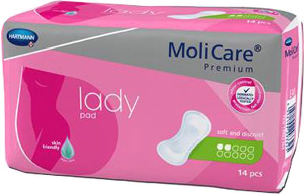 MoliCare Lady Pad 2 gouttes 14 pièces MoliCare Lady Pad 2 gouttes 14 pièces
