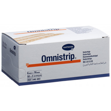 OMNISTRIP Bande de suture 6x76mm 150 pièces