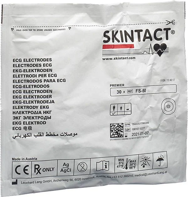 SKINTACT EKG Elekt PE-mousse Erw rond FS-50 30 pièces