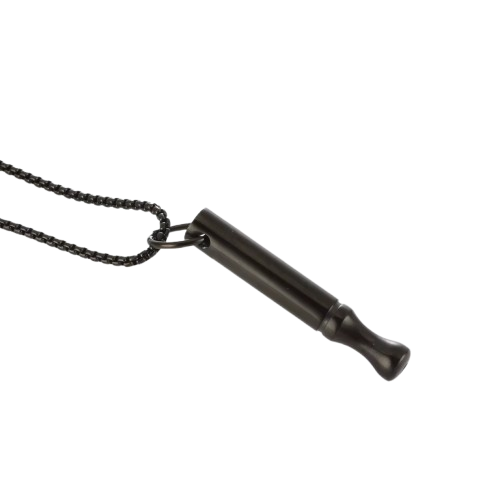 Collier de respiration anti-anxiété noir – Réduction du stress, pleine conscience et sevrage tabagique