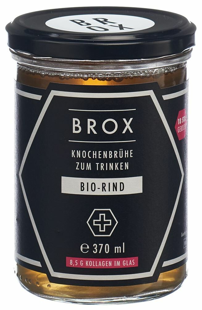 BROX Bouillon d'os de bœuf verre 370ml