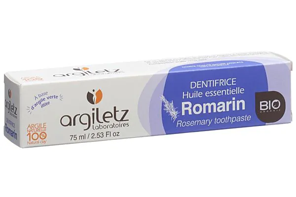 ARGILETZ dentifrice romarin bio 75ml ARGILETZ dentifrice romarin bio 75ml