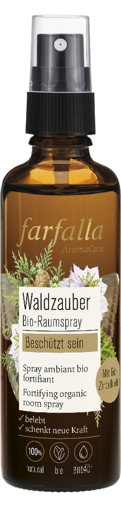 FARFALLA Spray d'ambiance bio pour la forêt 75ml FARFALLA Spray d'ambiance bio pour la forêt 75ml