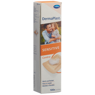 Dermaplast Sensitive Centro Strip 3x4cm couleur chair 100 pièces Dermaplast Sensitive Centro Strip 3x4cm couleur chair 100 pièces