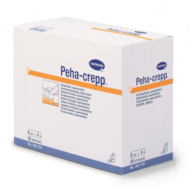 Bande de crêpe Peha Crepp 4mx10cm blanc 20 pièces