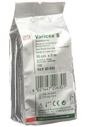Bande à la pâte de zinc Varicex S 10cmx5m