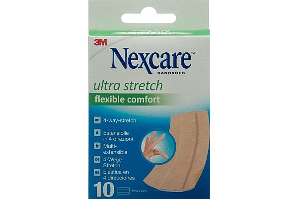3M Nexcare Pansements Ultra Stretch Bands 6x10cm Flexible Comfort 10 pièces 3M Nexcare Pansements Ultra Stretch Bands 6x10cm Flexible Comfort 10 pièces