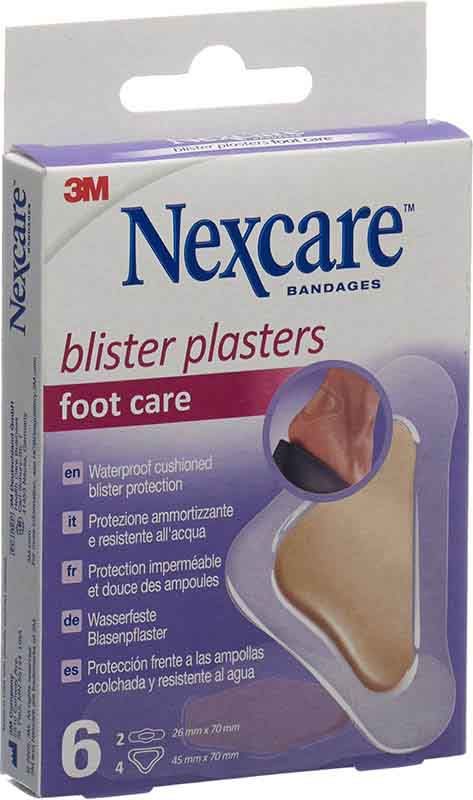 3M Nexcare Pansement pour ampoules 2 tailles assorties 6 pièces 3M Nexcare Pansement pour ampoules 2 tailles assorties 6 pièces