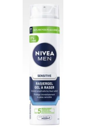 Gel à raser Nivea Men Sensitive 200ml Gel à raser Nivea Men Sensitive 200ml
