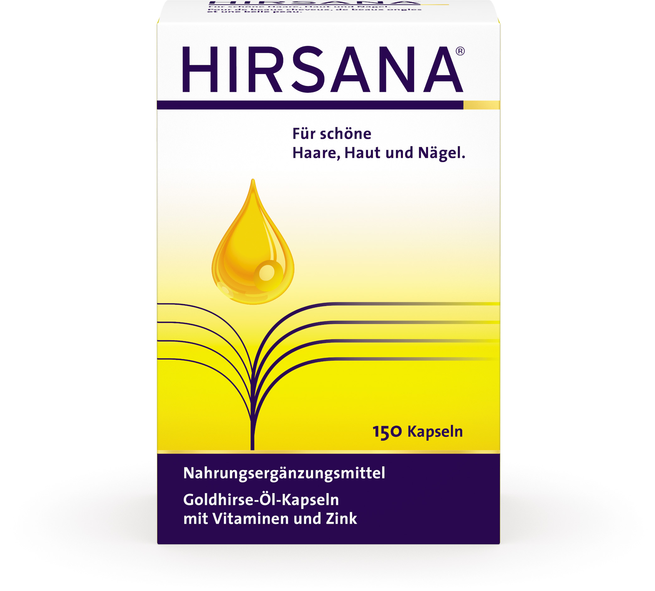 Hirsana gélules à l'huile de millet doré 150 gélules Hirsana gélules à l'huile de millet doré 150 gélules