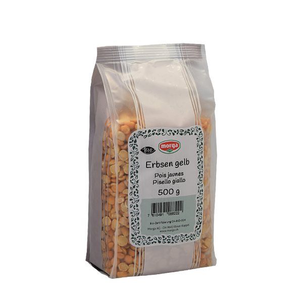 Morga Petits pois jaunes Bio Btl 500g Morga Petits pois jaunes Bio Btl 500g