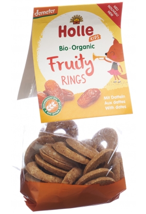 Holle Frutiy Rings avec dattes Btl 125g Holle Frutiy Rings avec dattes Btl 125g