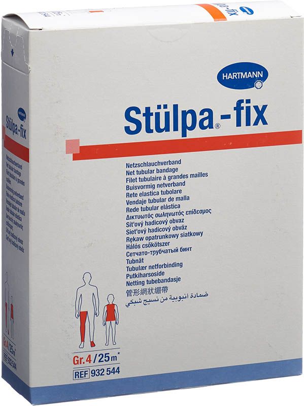 Pansement filet Stülpa Fix Gr4 jambe Rouleau 25 mètres