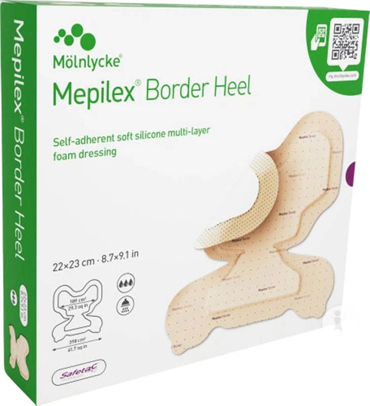 Mepilex Border Heel 22x23cm (nouveau) 6 pièces
