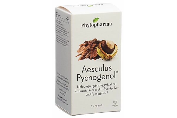 Phytopharma Aesculus Pycnogenol gélules 60 pièces Phytopharma Aesculus Pycnogenol gélules 60 pièces