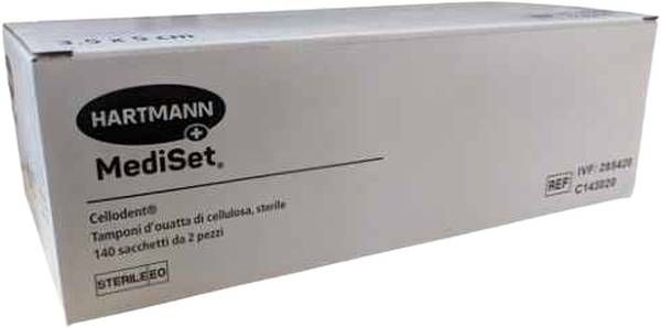 MediSet Cellodent tampons 3.5x5cm st 140 x 2 pièces