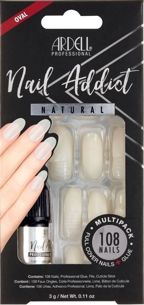 ARDELL Nail Addict Natural Multip Ovale 108 pièces