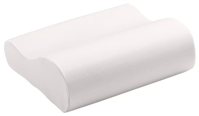 ELSA coussin nuque de voyage 33x11cm coton blanc