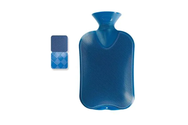 Fashy bouillotte thermoplastique 2l demi-lamelle saphir