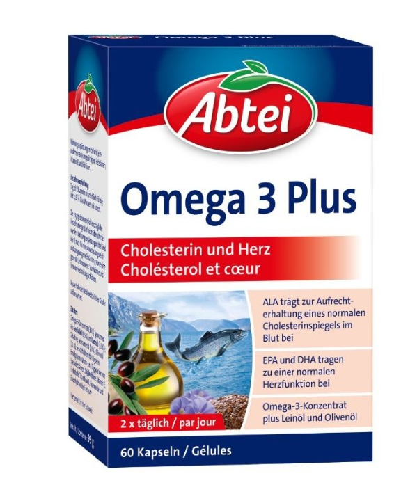 ABTEI Omega 3 Plus Kapseln 60 Stück ABTEI Omega 3 Plus Kapseln 60 Stück