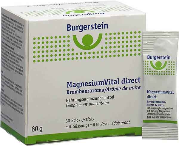 Burgerstein Magnesiumvital direct stick 30 pièces Burgerstein Magnesiumvital direct stick 30 pièces