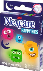 3M Nexcare Pansements Enfants Happy Kids Monsters 20 pièces 3M Nexcare Pansements Enfants Happy Kids Monsters 20 pièces