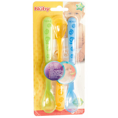Nuby cuillère à bouillie longue 3 pièces
