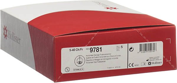 Pince de fixation Hollister Drainage CH5-40 5 sachets