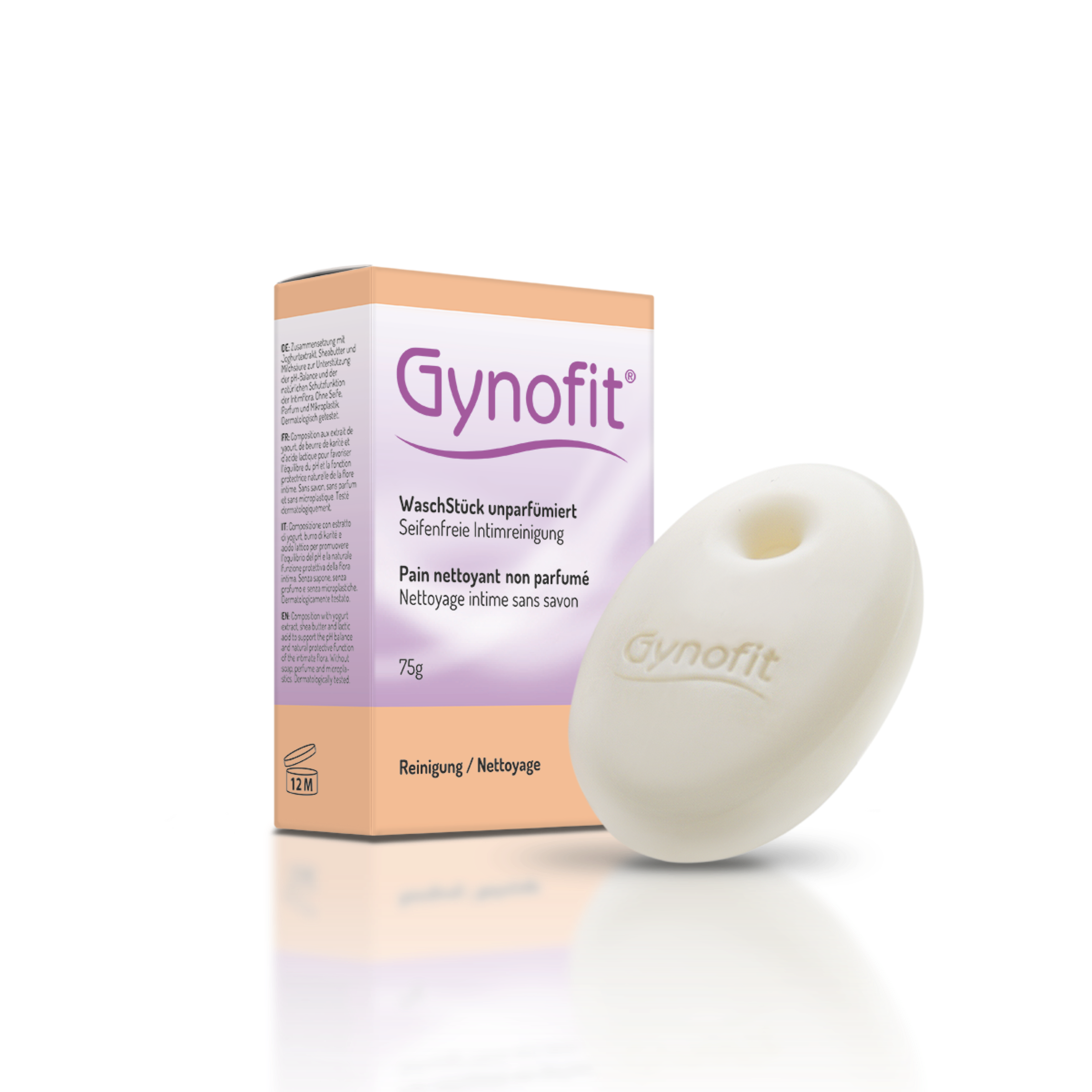 Gynofit pain de toilette non parfumé 75g