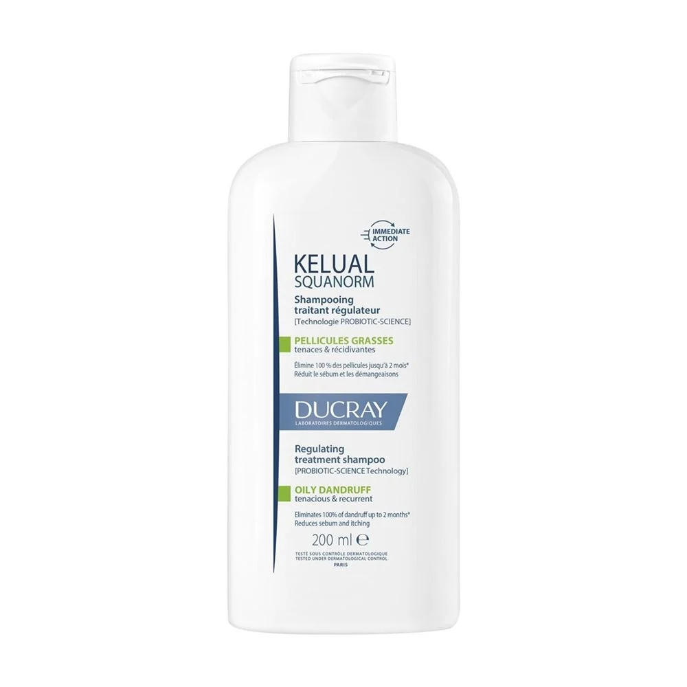DUCRAY KELUAL SQUANORM Shampooing pellicules grasses 200ml
