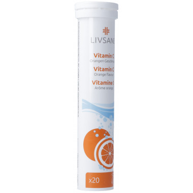 Livsane Vitamine C goût orange 20 pièces Livsane Vitamine C goût orange 20 pièces