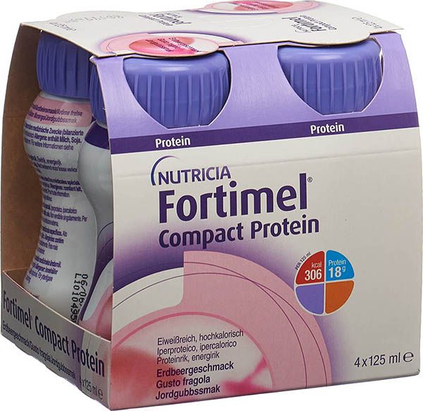 Fortimel Compact Protein Fraise 4 x 125ml Fortimel Compact Protein Fraise 4 x 125ml