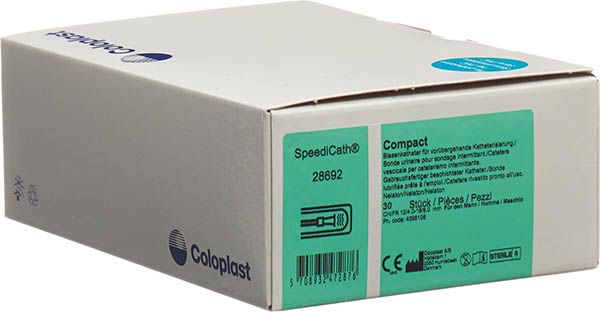 SpeediCath Compact 1x cathéter CH12 homme Nelaton 30 pièces