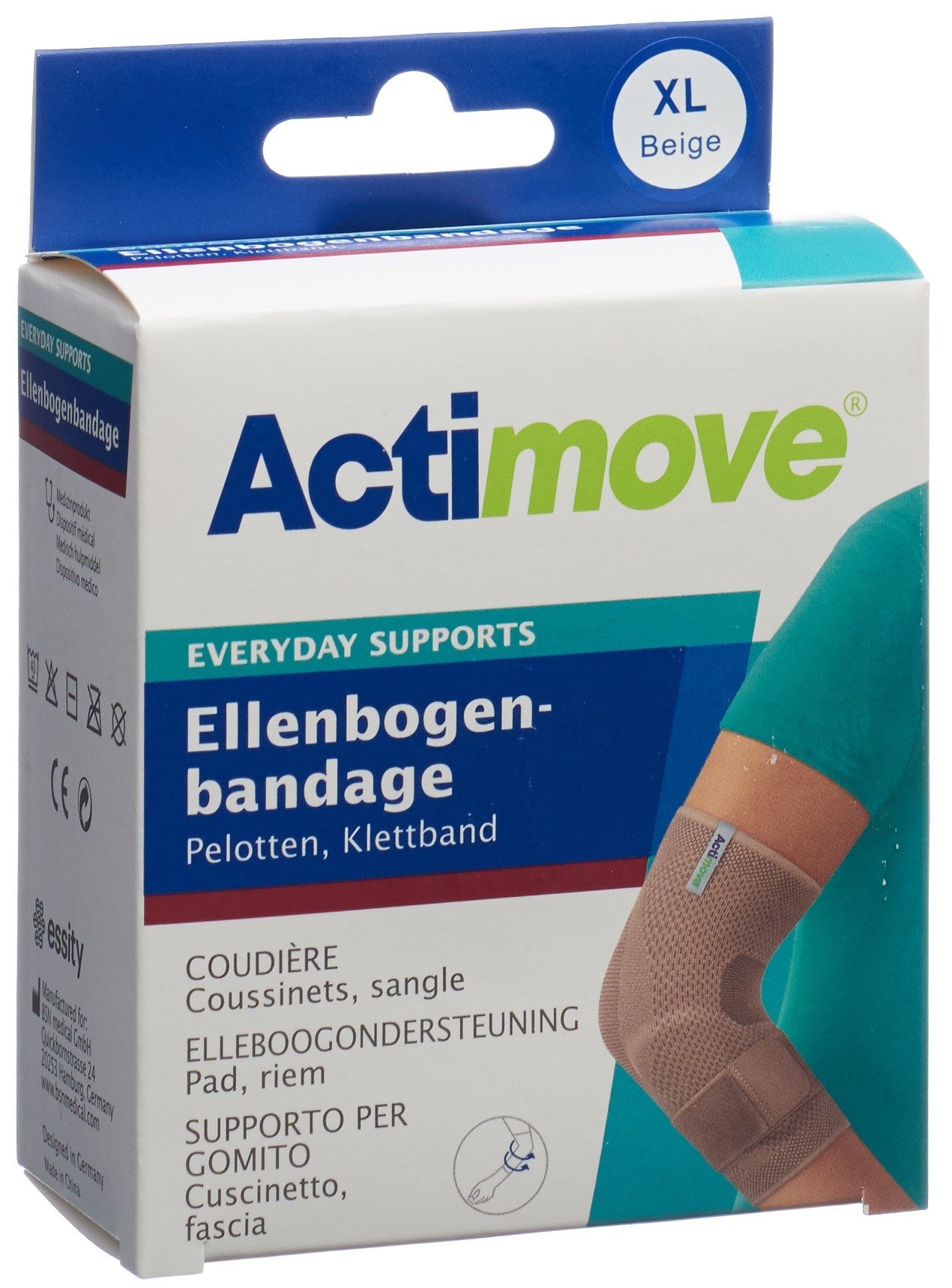 Actimove Everyday Support Bandage pour coude XL Bande Velcro Actimove Everyday Support Bandage pour coude XL Bande Velcro