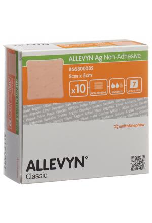 ALLEVYN AG NON-ADH Compresse 5x5cm 10 pces