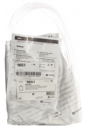 Sac de lit Hollister 2l 120cm non stérile 10 pièces