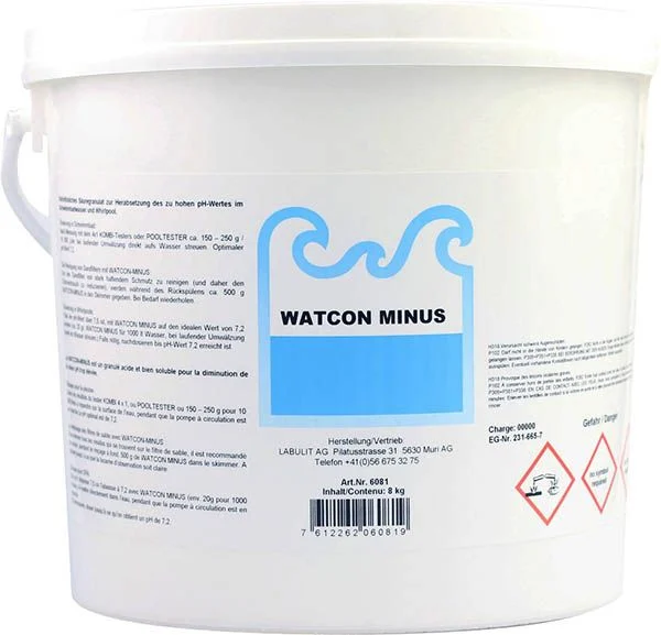 WATCON MINUS acide granulé 8kg