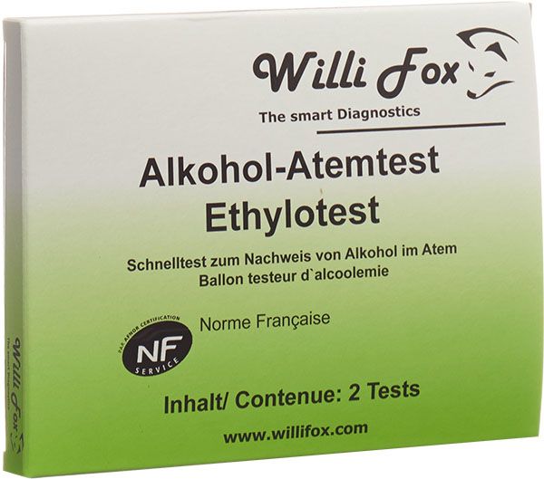 Willi Fox alcootest 2 pièces Willi Fox alcootest 2 pièces
