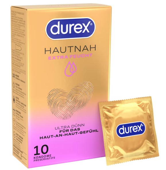 Préservatif Durex Hautnah extra humide 10 pièces
