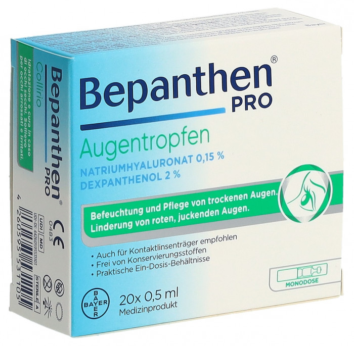 Bepanthen® PRO Collyre 20 Monodos 0.5ml