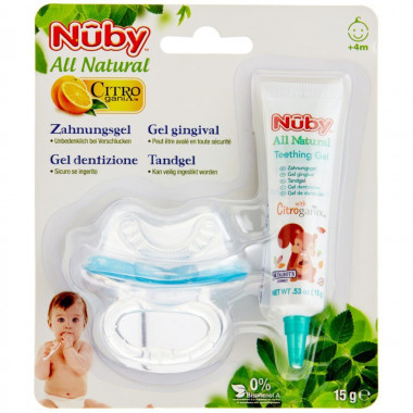 Nuby All Naturals Gel dentition avec sucette de dentition