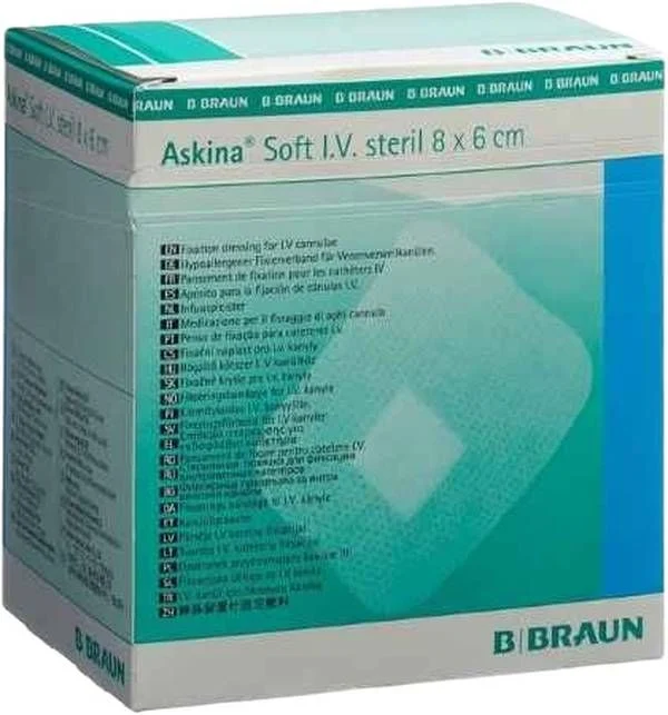 Askina Soft Clear I.V. 6x8cm stérile 50 pièces