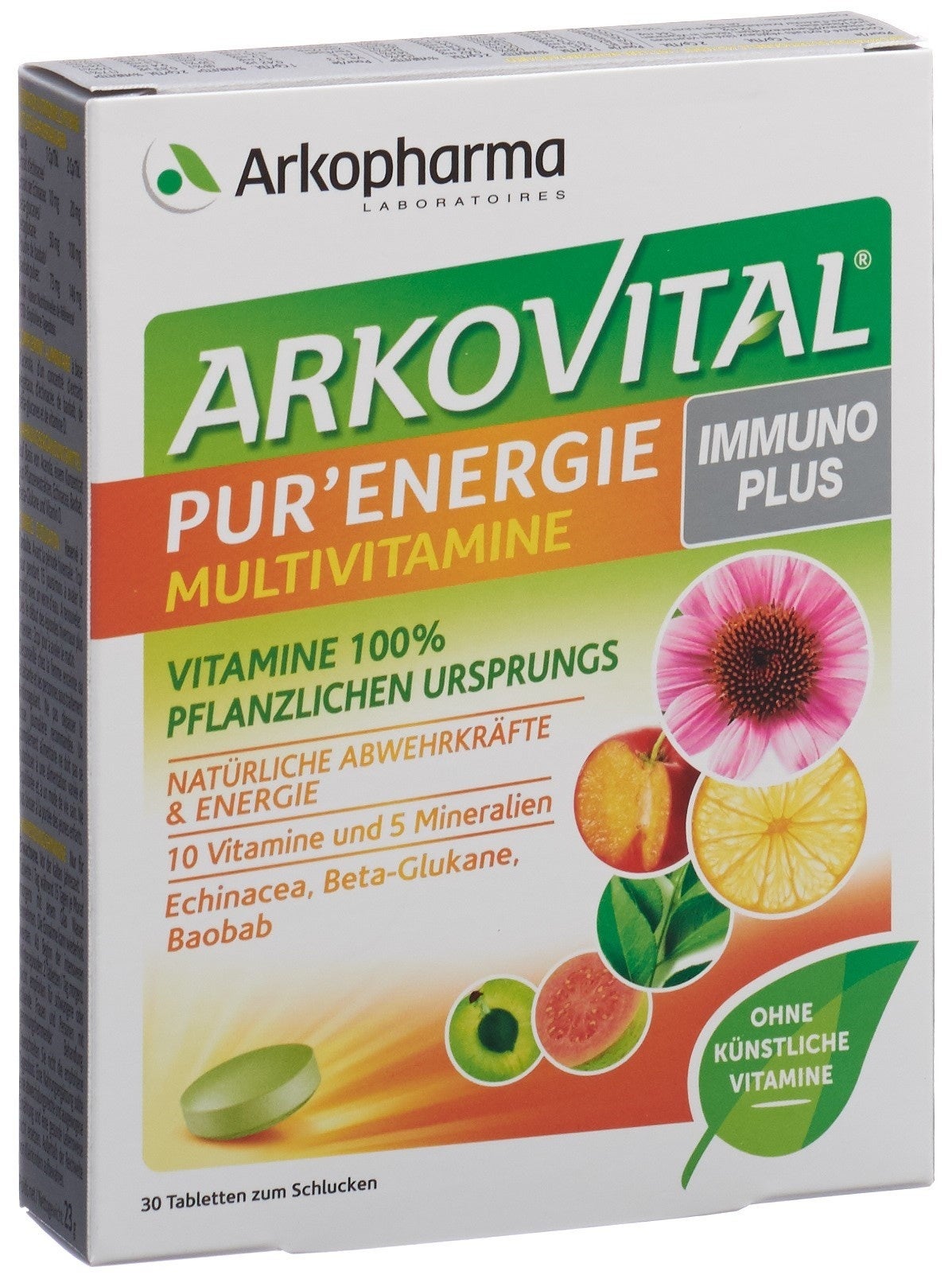 Arkovital Pur'Energie Immunoplus comprimés 30 pièces Arkovital Pur'Energie Immunoplus comprimés 30 pièces