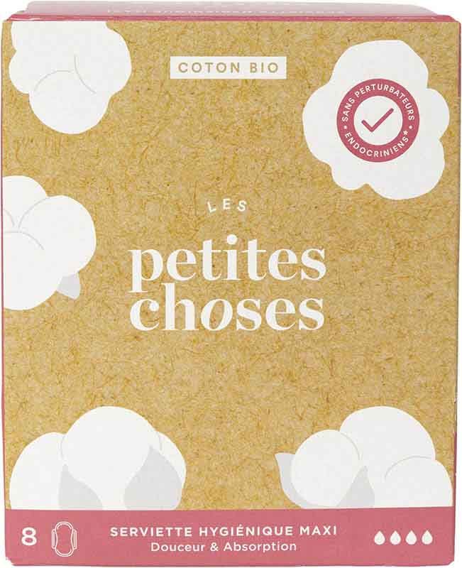 LES PETITES CHOSES Serviettes hygiéniques Ext Long Bio 8 pièces