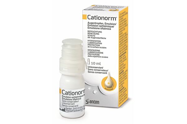 Cationorm, collyre en émulsion 10ml Cationorm, collyre en émulsion 10ml