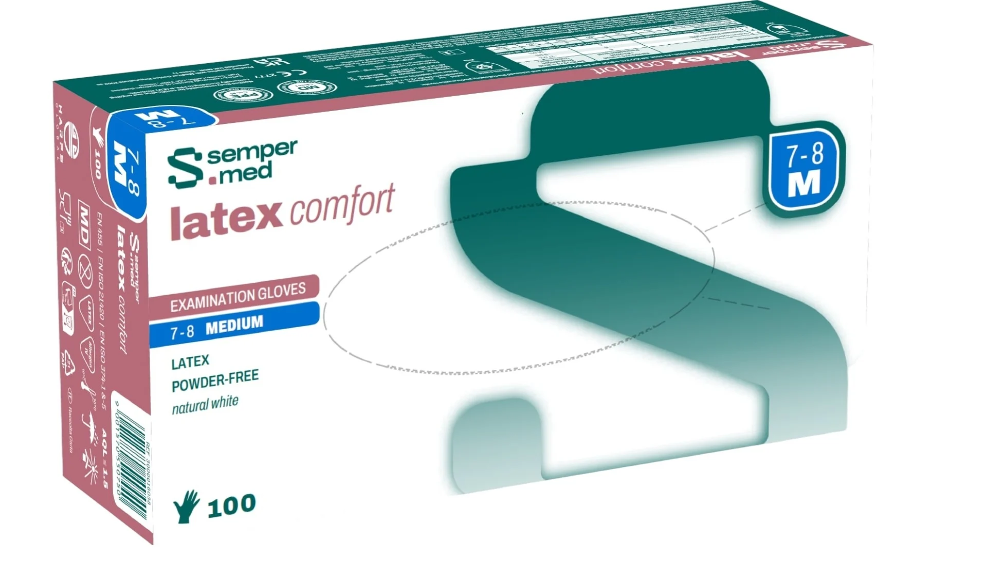 SEMPERMED Latex Comfort M 100 pièces