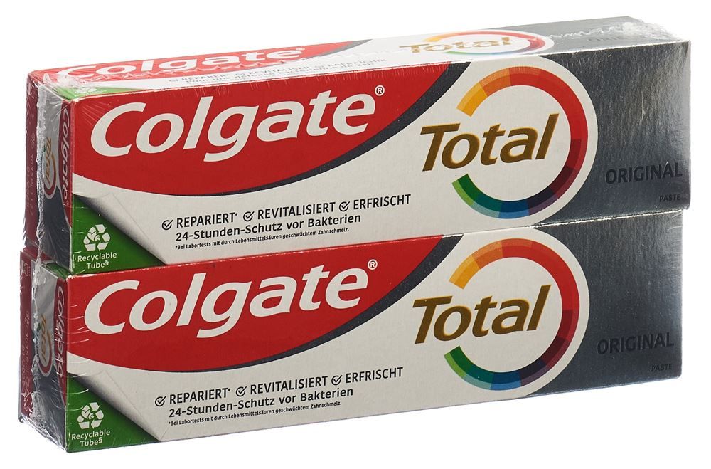 Colgate TOTAL ORIGINAL dentifrice duo 2 x 75ml Colgate TOTAL ORIGINAL dentifrice duo 2 x 75ml