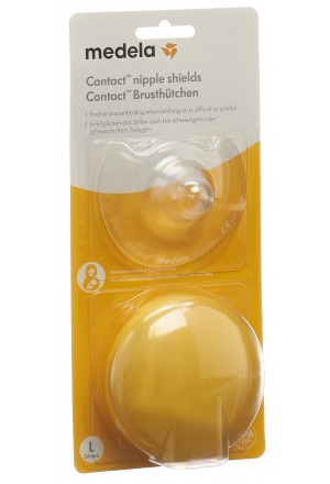 Medela Contact Protège-mamelons L 24mm avec boîte 1 paire Medela Contact Protège-mamelons L 24mm avec boîte 1 paire